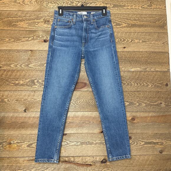 RE/DONE 70's High Rise Ankle Crop Jeans Size 26 NWOT Sample Piece - Picture 4 of 11